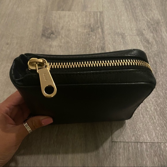 VINTAGE CHLOE Black compact and foldable leather and gold bag - Picture 9 of 14